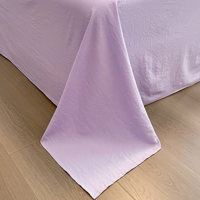 91家纺网 家纺一手货源 找家纺 优卡迪家纺馆 2025新款水洗棉毛巾绣四件套（下载文件夹包含买家秀） 国色天香-浅紫