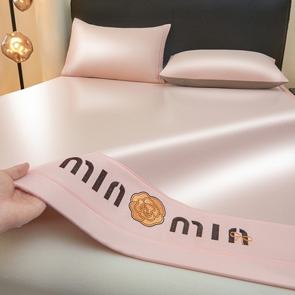 全季家居 2025新款全季家居5A抗菌min系列凉感冰丝席 床席-淡粉