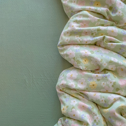 91家纺网 家纺一手货源 找家纺 （总）仟网汇 2025新款有氧全棉双层纱四件套