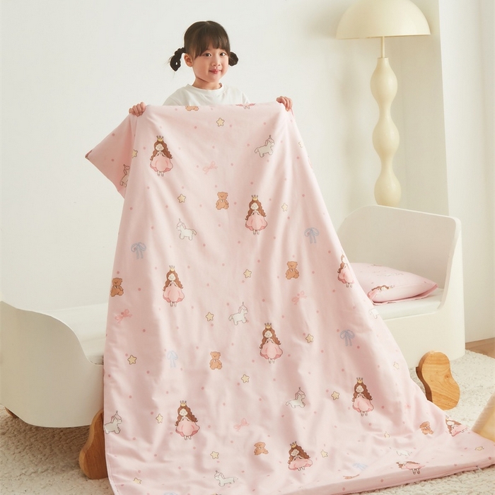 91家纺网 家纺一手货源 找家纺 艾佳宝贝 2025新款A类儿童全棉多功能单被套 甜甜小公主