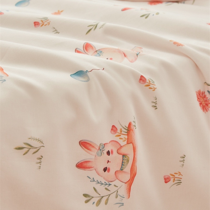 91家纺网 家纺一手货源 找家纺 艾佳宝贝 2025新款A类儿童全棉多功能单被套可拆式夏被 春日游玩