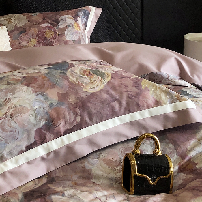 91家纺网 家纺一手货源 找家纺 （总）瑞雪家居 2025新款全棉50S数码印花长绒棉四件套