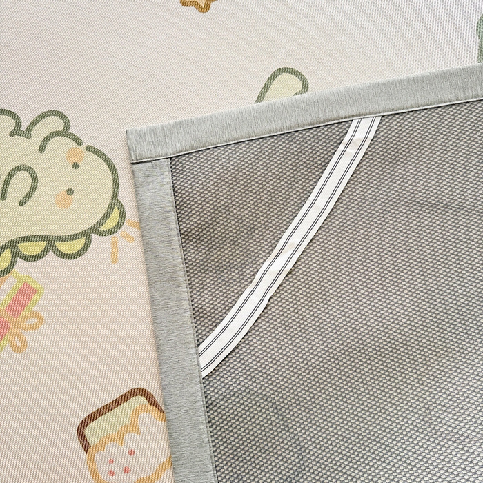 91家纺网 家纺一手货源 找家纺 懒猫家纺 2025春夏新款250D数码印花冰丝席凉席席子 礼物恐龙