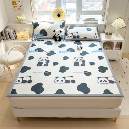 91家纺网 家纺一手货源 找家纺 （总）斯尔顿 2025新款炭光冰丝凉席