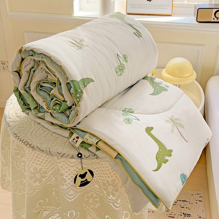91家纺网 家纺一手货源 找家纺 （总）金蕊阁 2025新款A类水洗双层纱夏被大豆夏被夏凉被空调被