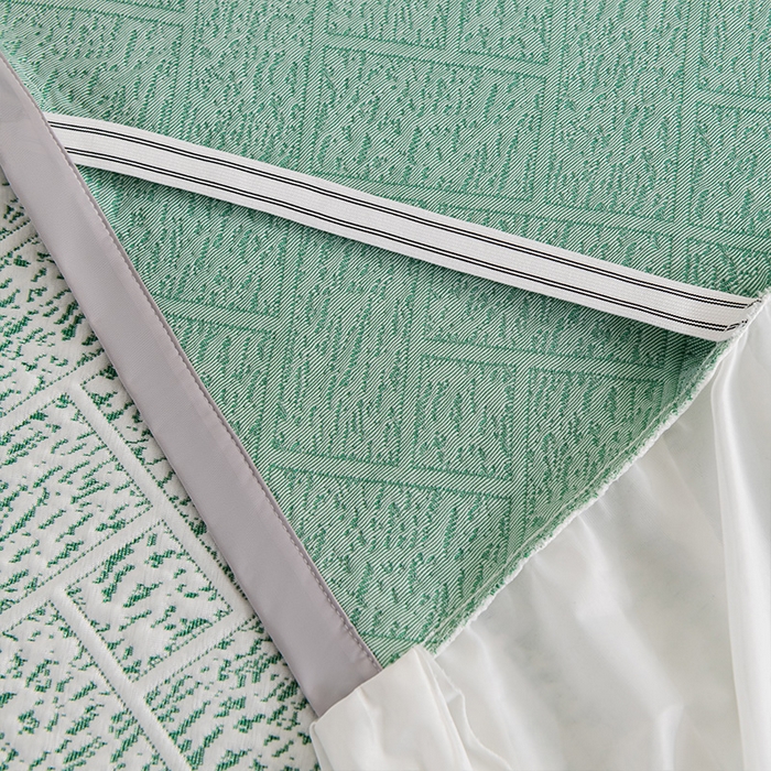 91家纺网 家纺一手货源 找家纺 （总）叠派家纺 2025新款5A抗菌雅致床裙款三件套