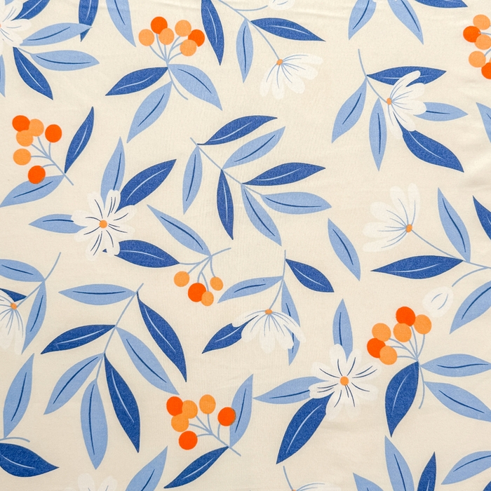 91家纺网 家纺一手货源 找家纺 莎臣豹 2025新款植物羊绒单品单件单床裙可配床裙三件套 蓝橙叶语