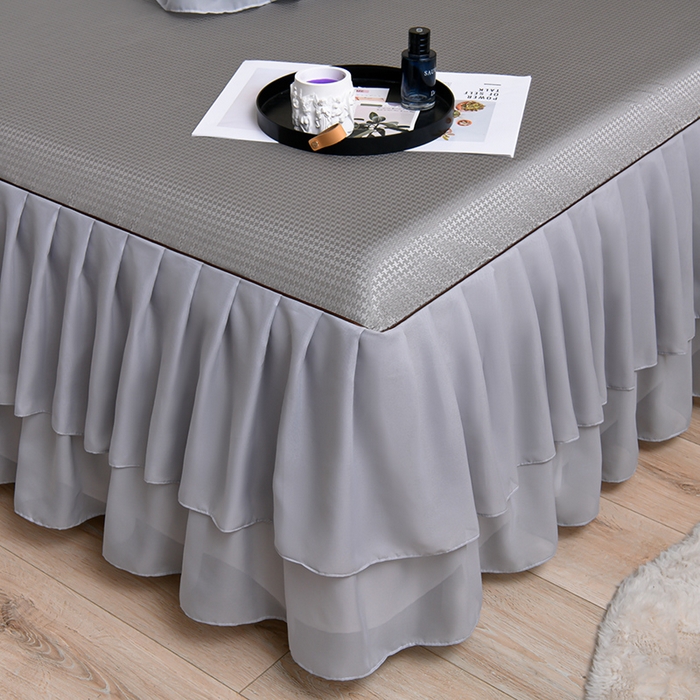 91家纺网 家纺一手货源 找家纺 （总）家之硕家纺 2025新款冰丝凉席床裙款三件套