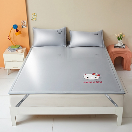 91家纺网 家纺一手货源 找家纺 （总）全季家居 2025新款5A抗菌碳光卡通贴布系列冰丝席