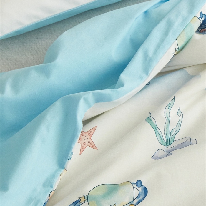 91家纺网 家纺一手货源 找家纺 艾佳宝贝 2025新款A类儿童全棉多功能单被套可拆式夏被 太空飞行