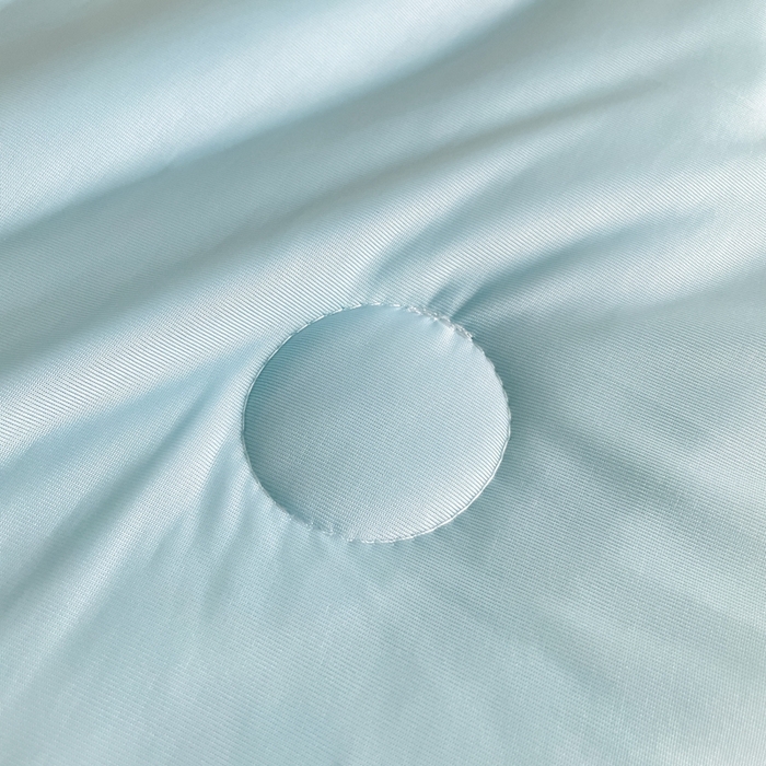 91家纺网 家纺一手货源 找家纺 欧邦2025新款纯色加厚乳胶床笠三件套 方格-湖蓝