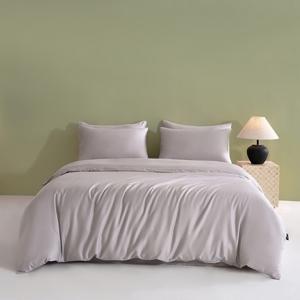 91家纺网 家纺一手货源 找家纺 （总）闲鱼家纺 2025新款亲肤舒适60S黑标A类全棉纯色四件套单被套单床笠-风格一单被套单床笠-风格二