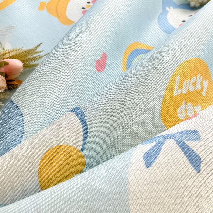 91家纺网 家纺一手货源 找家纺 懒猫家纺 2025春夏新款250D数码印花冰丝席凉席席子 可爱鸭