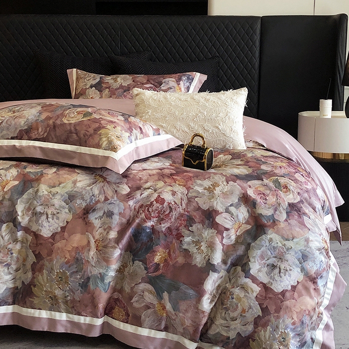 91家纺网 家纺一手货源 找家纺 （总）瑞雪家居 2025新款全棉50S数码印花长绒棉四件套