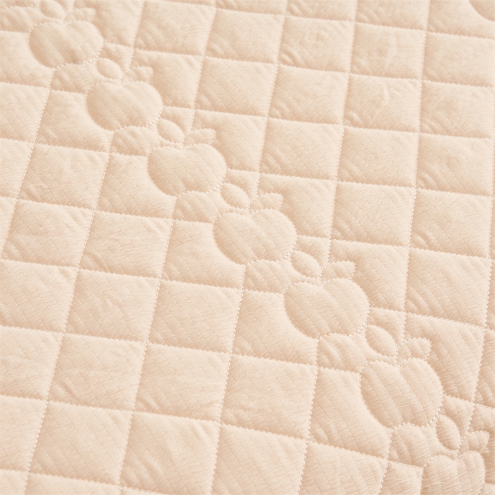 91家纺网 家纺一手货源 找家纺 恒爱家纺 2025新款A类泡泡纱床盖-杜鹃 美人玉