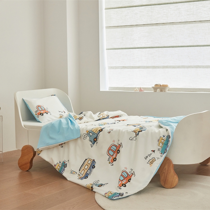 91家纺网 家纺一手货源 找家纺 （总）艾佳宝贝 2025新款A类儿童全棉多功能单被套可拆式夏被四季被子