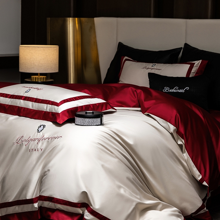 91家纺网 家纺一手货源 找家纺 （总）瑞雪家居 2025新款全棉50S双股长绒棉四件套-宝莱