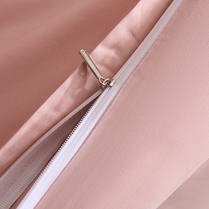 91家纺网 家纺一手货源 找家纺 闲鱼家纺 2025新款亲肤舒适60S黑标A类全棉纯色四件套单被套单床笠-风格一单被套单床笠-风格二 暖心粉