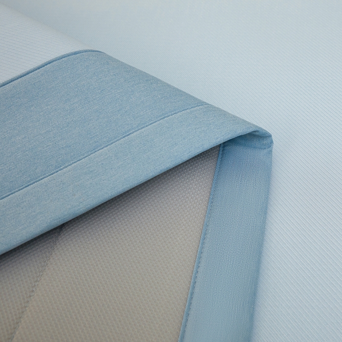 91家纺网 家纺一手货源 找家纺 全季家居 2025新款全季家居5A抗菌min系列凉感冰丝席 床席-天蓝