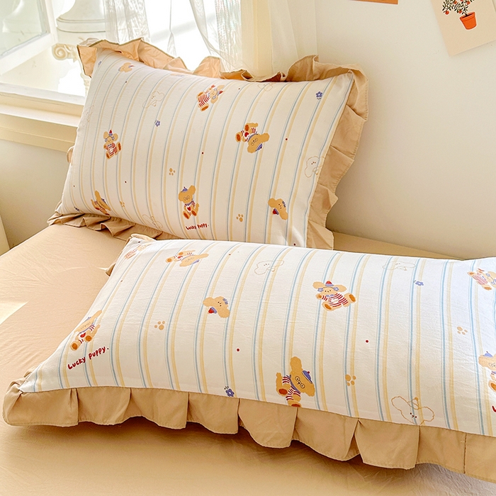 91家纺网 家纺一手货源 找家纺 佳一家纺 2025新款亲肤水洗棉夏被 快乐熊