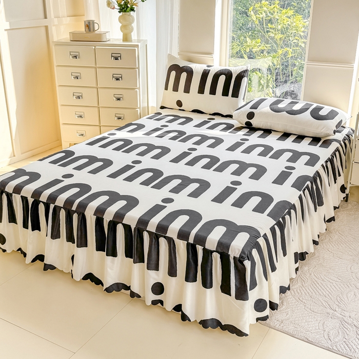 91家纺网 家纺一手货源 找家纺 莎臣豹 2025新款植物羊绒单品单件单床裙可配床裙三件套 克里斯丁