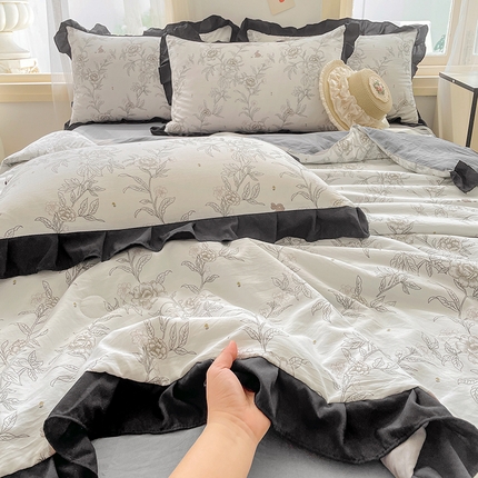 91家纺网 家纺一手货源 找家纺 （总）佳一家纺 2025新款亲肤水洗棉夏被