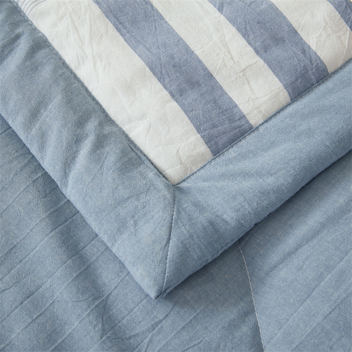 91家纺网 家纺一手货源 找家纺 （总）2025新款A类里外全棉夏凉被100%新疆棉纯棉全棉填充无印格子款空调被原棉夏被