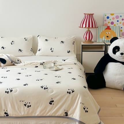 91家纺网 家纺一手货源 找家纺 （总）觅糖家纺 2025新款软糯针织云柔大豆夏被