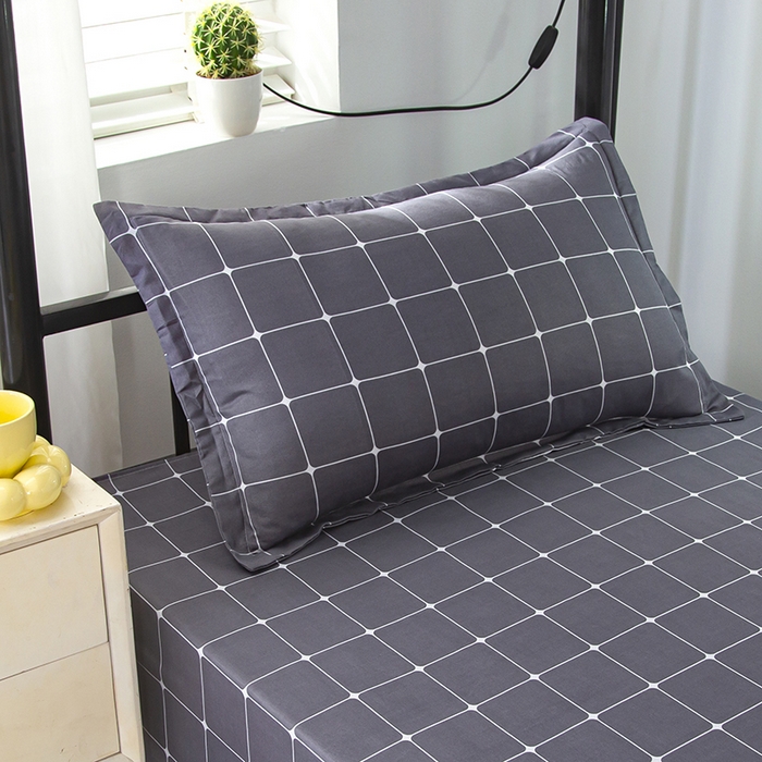 91家纺网 家纺一手货源 找家纺 悦织湾家纺 2025新款印花学生宿舍亲肤芦荟棉三件套单双人四件套轻奢印花磨毛床上用品 憧憬