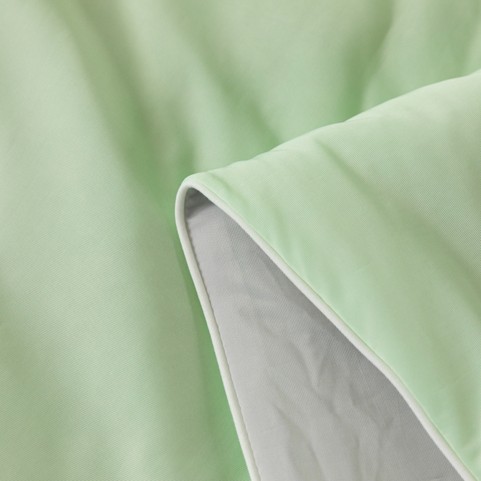 91家纺网 家纺一手货源 找家纺 瑜珠家纺 2025新款瑜珠云母凉感丝夏被 绿+灰