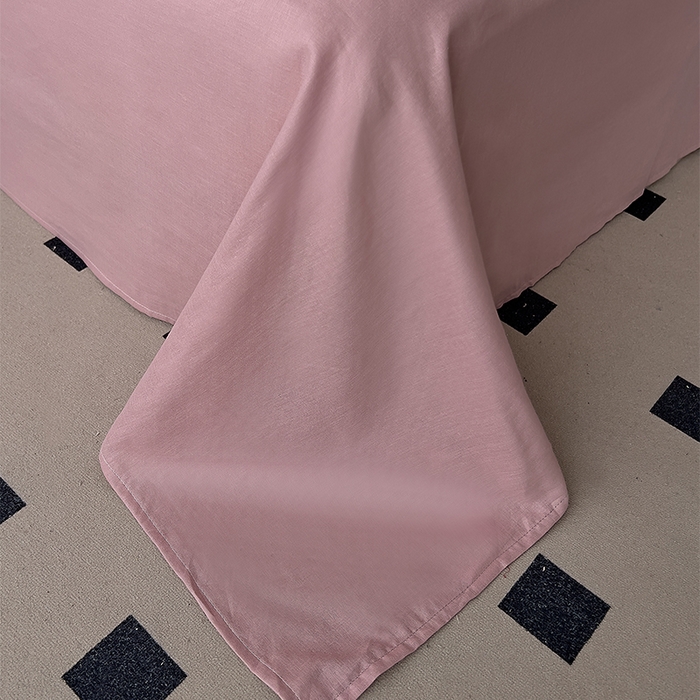 91家纺网 家纺一手货源 找家纺 优品阁  2025新款A类全棉有氧双层纱四件套 蕾拉花园