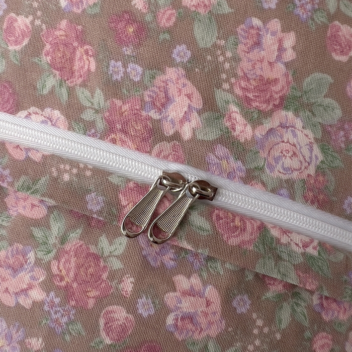 91家纺网 家纺一手货源 找家纺 优品阁  2025新款A类全棉有氧双层纱四件套 蕾拉花园