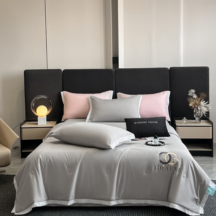 91家纺网 家纺一手货源 找家纺 （总）昊翔家纺 2025新款凉感真丝印花夏被系列