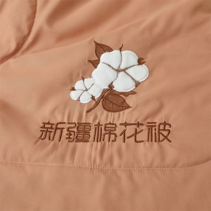 91家纺网 家纺一手货源 找家纺 西域种棉人·千百笠 2025新款A类100%新疆棉花夏凉被纯棉全棉填充毛巾绣绣花纯色双拼原棉空调被夏被 云暖-香妃玉