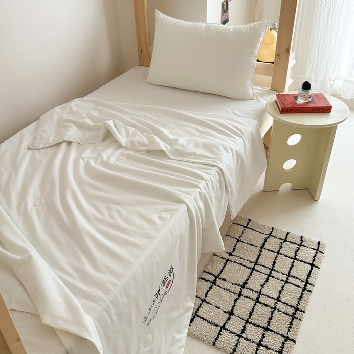 91家纺网 家纺一手货源 找家纺 （总）拔萃 2025新款原棉大豆夏被夏季薄被子单人床上下铺空调被