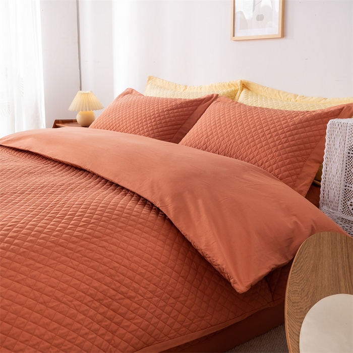 91家纺网 家纺一手货源 找家纺 （总）优乐家纺 2025新款全棉四件套水洗纯棉夹棉绗缝加厚被罩