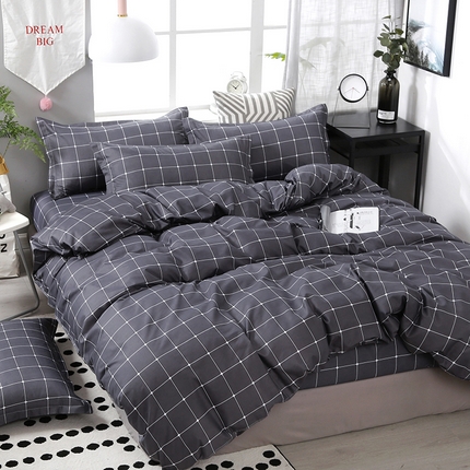 91家纺网 家纺一手货源 找家纺 （总）悦织湾家纺 2025新款亲肤芦荟棉四件套轻奢印花磨毛床上用品亲肤棉四件套