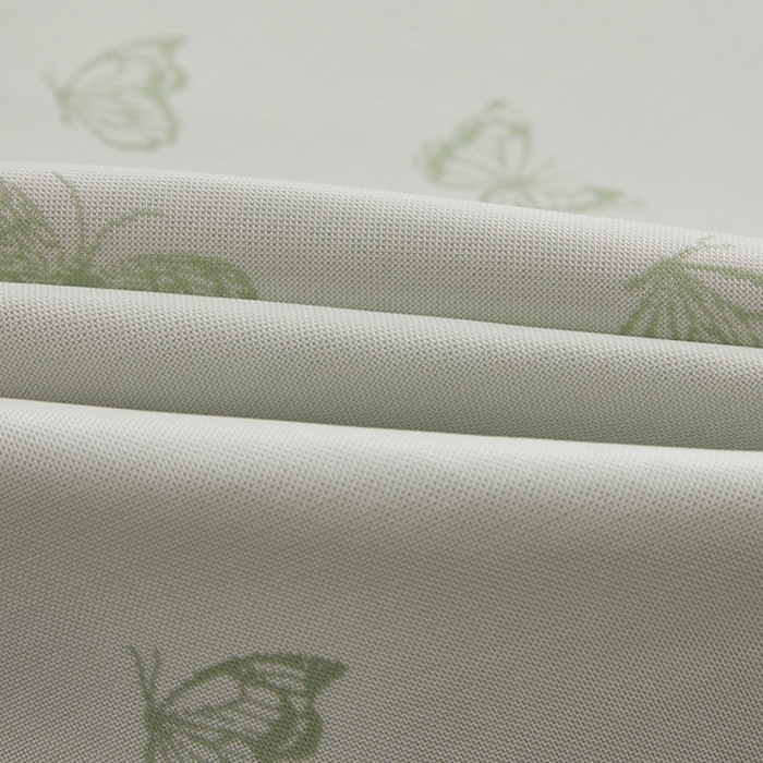 91家纺网 家纺一手货源 找家纺 曲宿家纺 2025新款高分子色织提花软凉席系列 蝴蝶-果绿