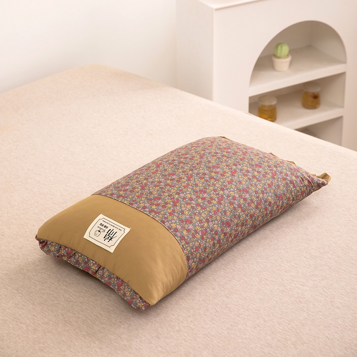 91家纺网 家纺一手货源 找家纺 （总）九州枕芯 2025新款全棉双层小碎花纯荞麦枕 枕头枕芯