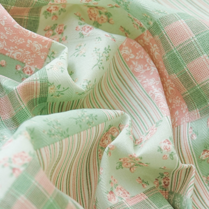 91家纺网 家纺一手货源 找家纺 （总）萌宝老粗布毛绒玩具 2025新款原棉老粗布印花床单系列细纱帆布软凉席三枚段条花边款