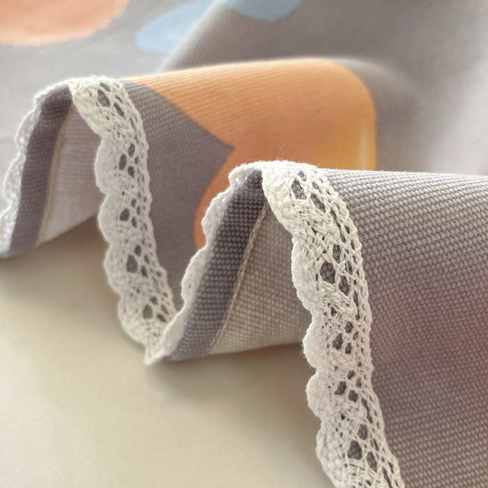 91家纺网 家纺一手货源 找家纺 新印象  2025新款花边老粗布床单款床笠款三件套莫奈花园