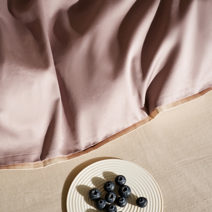 91家纺网 家纺一手货源 找家纺 2025新款长绒棉缺角工艺单品系列单被套 暮光紫