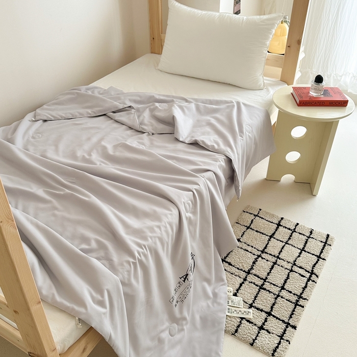 91家纺网 家纺一手货源 找家纺 （总）拔萃 2025新款原棉大豆夏被夏季薄被子单人床上下铺空调被