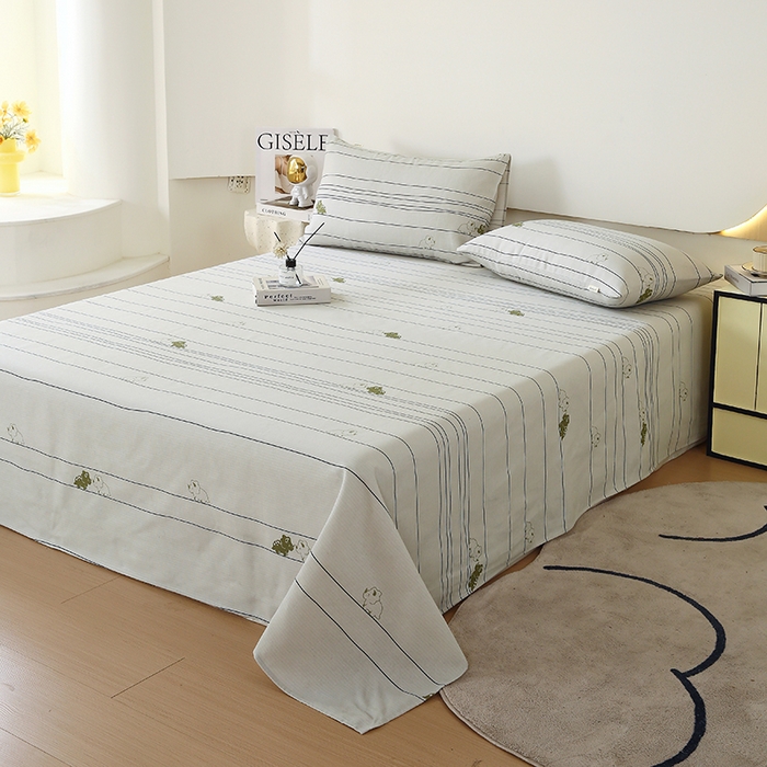 91家纺网 家纺一手货源 找家纺 爱彼家纺 2025新款锦柔老粗布席子凉席床单 条条龙