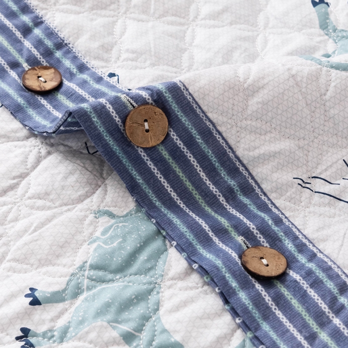 91家纺网 家纺一手货源 找家纺 优乐家纺 2025新款纯棉印花夹棉系列四件套-纽扣款新狂欢乐园