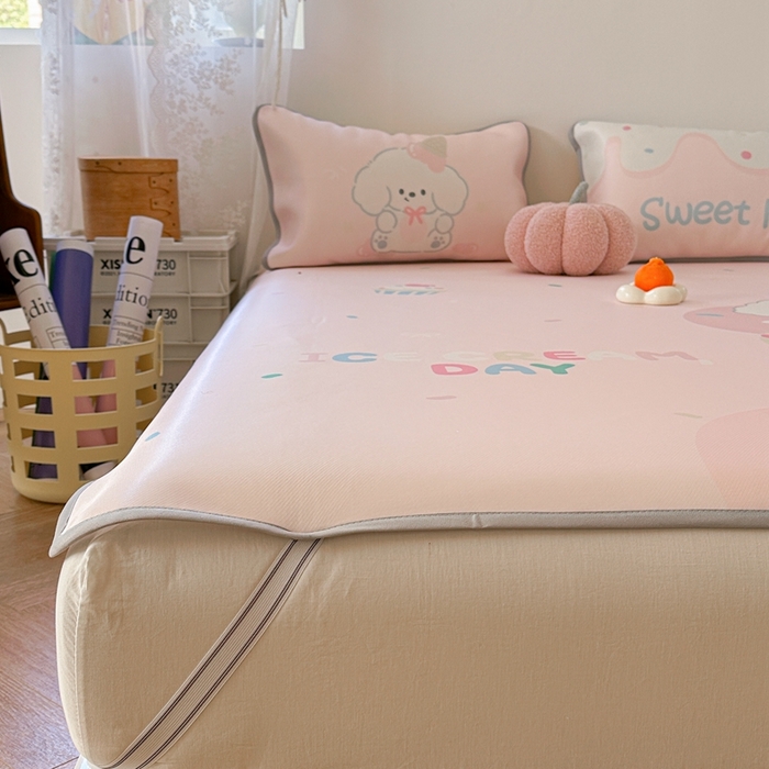 91家纺网 家纺一手货源 找家纺 （总）美乐迪家纺 2025新款碳光凉感冰丝席