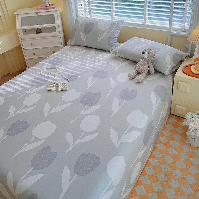 91家纺网 家纺一手货源 找家纺 爱彼家纺 2025新款锦柔老粗布席子凉席床单 人间白茶