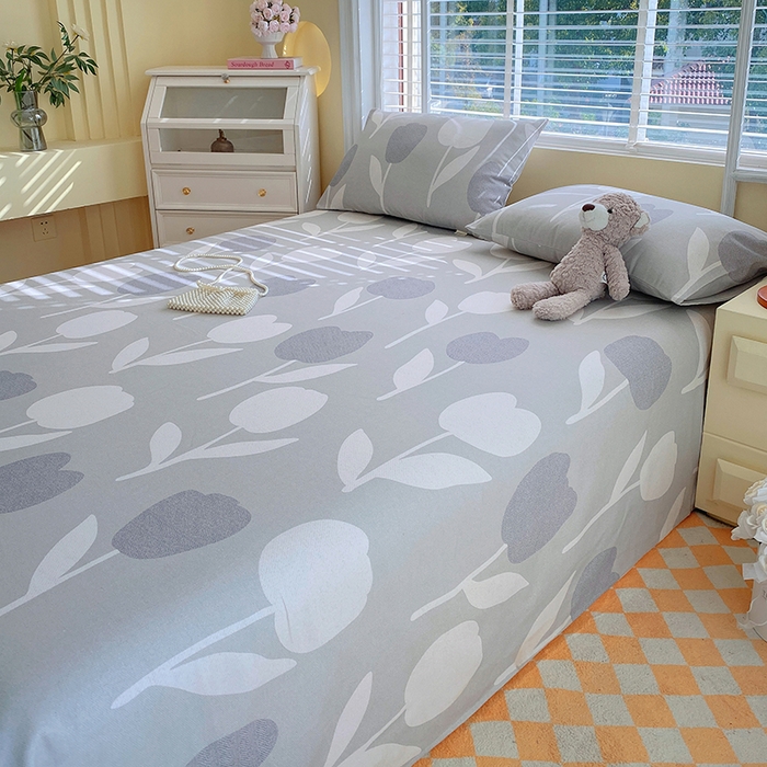 91家纺网 家纺一手货源 找家纺 爱彼家纺 2025新款锦柔老粗布席子凉席床单 人间白茶