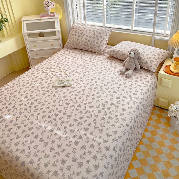 91家纺网 家纺一手货源 找家纺 爱彼家纺 2025新款锦柔老粗布席子凉席床单 漫花