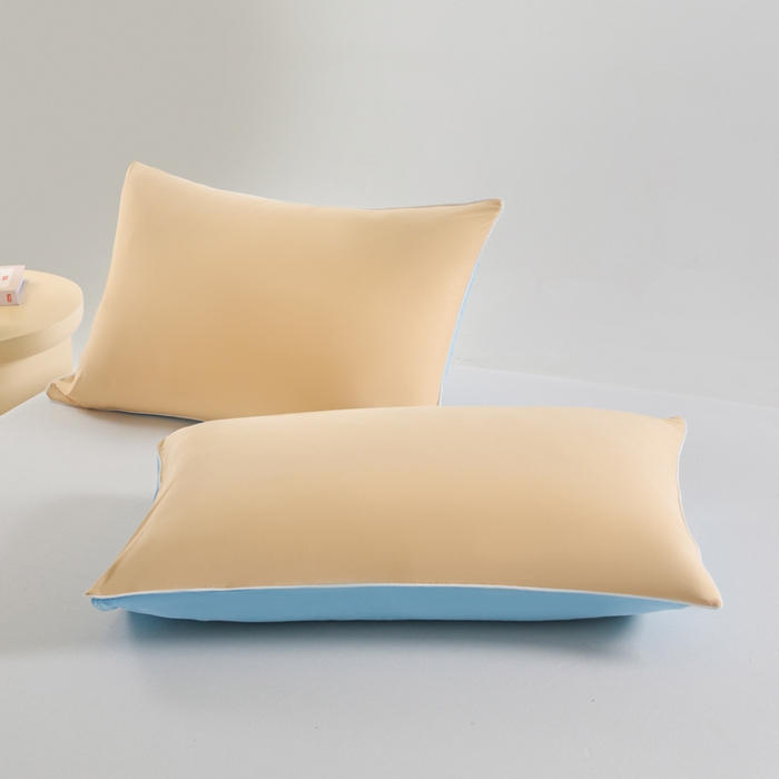 91家纺网 家纺一手货源 找家纺 宝士康家纺 2025春夏新款10A抗菌凉感丝夏被夏凉被空调被 暖橘蓝冰